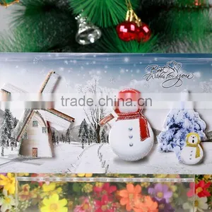 Winter Snowman Stereo CARDS Beautiful Christmas CARDS Greeting Card Message Card Gift Card thumbnail-1