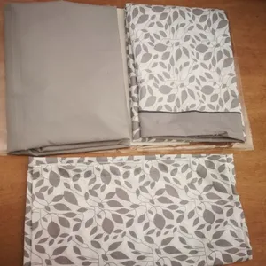 Bedsheet Set Full Solid Red White thumbnail-1