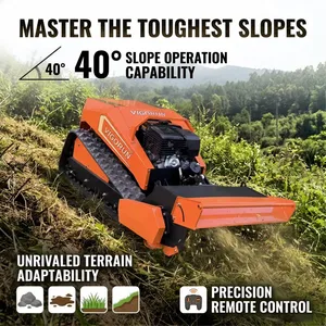 Vigorun MTSK800 Commercial Zero Turn Lawn Mower Self-Locking Slope Safety Flail Mower rc Remote For Terraced Fields thumbnail-1