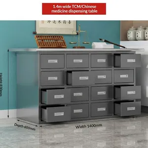 Moisture-Proof Stainless Steel Herbal Cabinet | Type 201, No Rust, No Odor — Medical Grade thumbnail-1