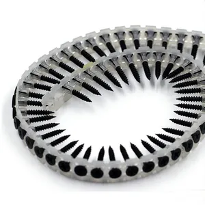 China Manufacturer Collated Fasteners With Plastic Strip White Zinc, 25mm/35mm/40mm, Free Samples, High Hardness for Indoor Decoration thumbnail-1
