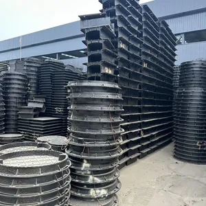 High Quality Jingdong Brand Ductile Cast Iron Manhole Cover EN 124 Compliant ISO 9001:2000 Standard for Road Sewage Facilities thumbnail-6