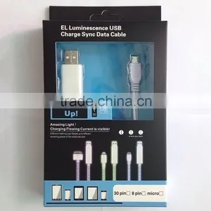 EL Luminescence Micro USB Charge Sync Data Cable thumbnail-5