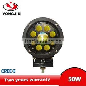 Round Led Work Light Super Bright 50W Spot IP67 3860lm Offroad LED Work Light for Truck thumbnail-1