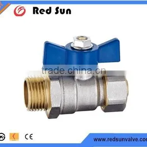 HR2380 Butterfly Handle Brass Ball Valve thumbnail-1
