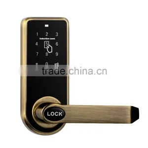 OSPON Touchscreen Digital Latch Bolt Door Lock,silver Color,antique Bronze thumbnail-1