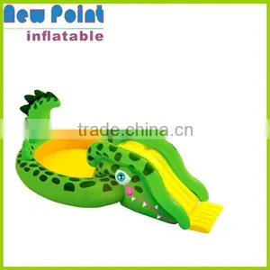 Green Crocodile Inflatable Swimming Pool Toys , Inflatable Swimming Pools for Kids,kids Inflatable Swimming Pool thumbnail-1