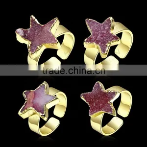 New Fashion Engagement Ring, Custom Shape Star Rings thumbnail-6