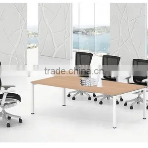 Modern Design Conference Table for 10 People With Metal Leg thumbnail-3