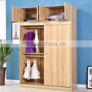 Bedroom Wardrobe Designs With Wooden Color thumbnail-3