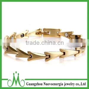 High Quality Unisex Tungsten Bracelet Metal Gold Plating Jewelry Trending Hot Products Thin Magnetic Bracelet thumbnail-1