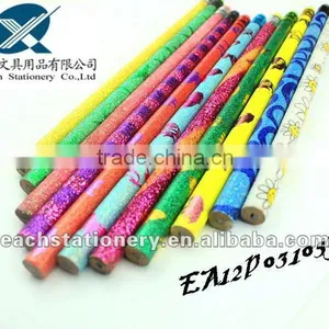 2014 New Arrival Promotional HB Lead Rubber Glitter Pencil thumbnail-1