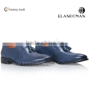 New Style Italian Mens Leather Shoes Brogue Shoes Slip on Shoes thumbnail-1