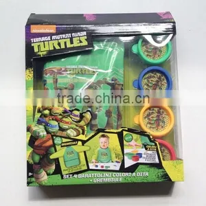 DIY Kids Non-toxic TMNT Finger Paint Drawing Set thumbnail-1