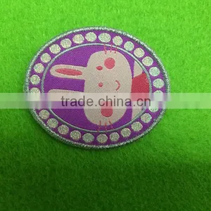 Round High Quality & Durable Logo Woven Patches thumbnail-1