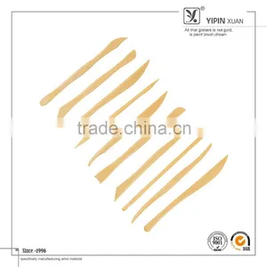 10 Pcs High Quality Wooden Clay Tools With Double Sided Ends thumbnail-1
