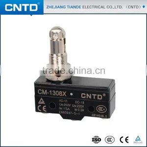 CNTD 2016 Wenzhou Bulk Buying 15A 250VAC Small Parallel Roller Plunger Type OMRON Micro Switch CM-1308X thumbnail-1
