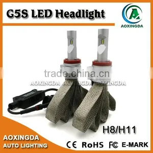 AOXINGDA 2016 Newest LED Headlight G5S H8 H11 4000LM LED Headlight With PHI ZES Chip thumbnail-1