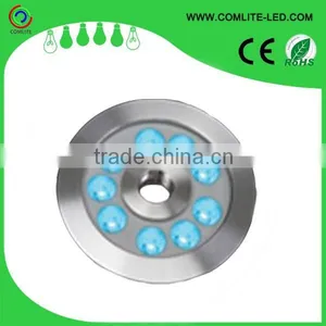 9x2W IP68 Waterproof Multi Color LED Underwater Fountain Lights thumbnail-1