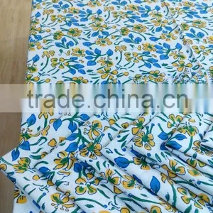100 % Cotton Multi Color Jaipur Handblock Printed Table Covers With Napkins 6 Seater 8 Seater 12 Seater thumbnail-3