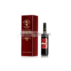 Custom Single Bottle Wooden Wine Gift Box With Accessories thumbnail-3