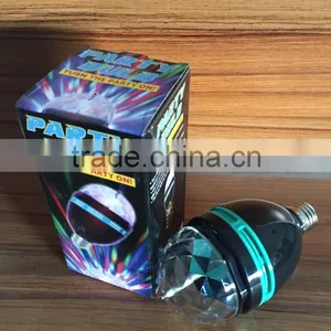 360 Degree Rotating RGB Multi Color Changing Magic Ball Decoration Party Disco Strobe Light thumbnail-6