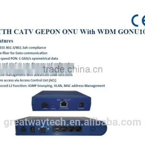 GEPON ONU GONU1000 10/100/1000M Ethernet Port or Four 10/100M Base-T Ethernet Ports thumbnail-1
