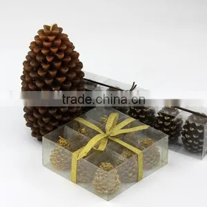 New Christmas Decoration Candle / Snow Flake Shaped Engraved Candle thumbnail-4