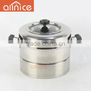 Stainless Steel Straight Body Shape and Durable Two Layers Steamer Pot Boiler thumbnail-2