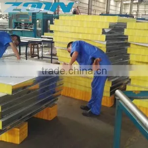 Glass Wool Sandwich Panel for Wall Gavanized Coated Can Use Longlife thumbnail-5