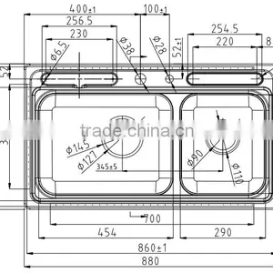 Model 28801 Functional Kitchen Basin Sink thumbnail-2