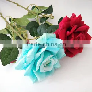 Artificial Silk Green Roses for Sale thumbnail-2