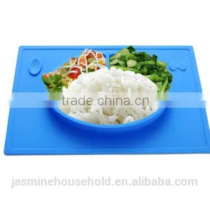 BPA Free Custom Baby Kids Silicone Placemat Plates thumbnail-3