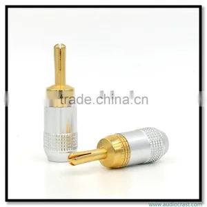 Gold Plated Self Locking Banana Plug 24K Banana Connectors thumbnail-1