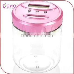 CHINA Custom Plastic Coin Football Money Bank,OEM Kis Factory Make Plastic Electronic and Digital Football Shape Money Banks thumbnail-2