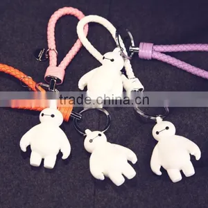 Hot New Products Silicone Big Hero Baymax Keychain thumbnail-1