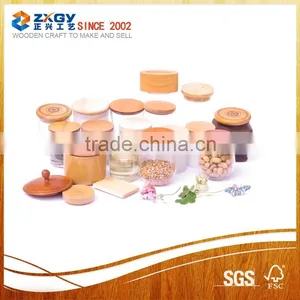 Various Designable Bamboo or Wood Sealed Lid With Silicone thumbnail-1
