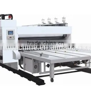 [RD-SAW1200-2600-3]Chain Feeding 3 Colors Corrugated Carton Flexo Printing Box Making Machine thumbnail-1