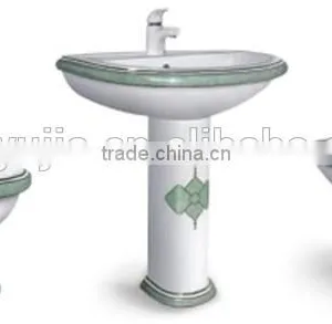 Ceramics Sanitary Ware Washdown 2 Pcs Toilet,Ceramic Bathroom Pedestal Basin thumbnail-4
