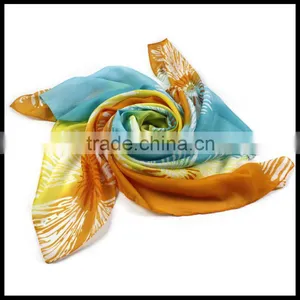 Hot Selling Fashion Printing Multicolor Lady Beach Chiffon Scarf thumbnail-2