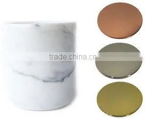 Marble Canister With Brass thumbnail-1