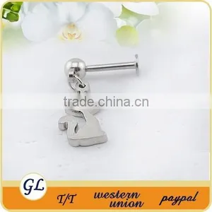 Scissors Logo Labret Body Piercing Jewelry thumbnail-5