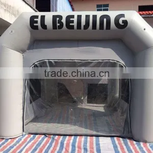 Gray Inflatable Paint Booth, Inflatable Spray Booth for Sale thumbnail-1