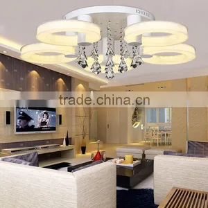 Elegant Ceiling Lights for Restaurant 5 Lights 220V Crystal Ceiling Lamp thumbnail-1