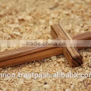 Olive Wood Carved Cross thumbnail-1