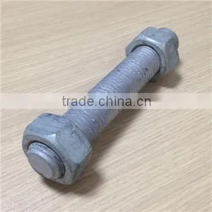 Stud Bolts With Hex Nut Hot Dip Galvanised thumbnail-6