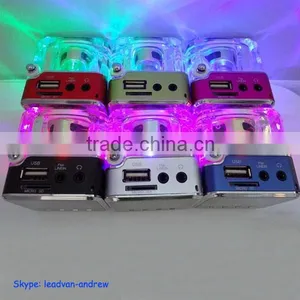 Support USB TF Music Playing Crystal Flash High Quality Portable Speaker For Bicycle thumbnail-5
