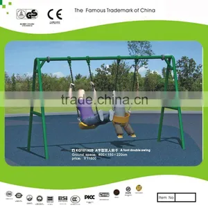 Metal Outdoor Swing Sets for Kids-A Shape Double Swing thumbnail-1