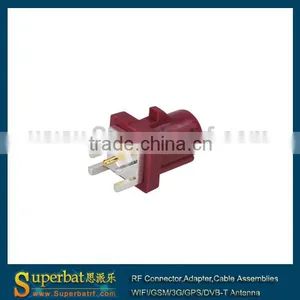 Fakra Plug End Launch PCB Mount Bordeaux for Violet Car GSM thumbnail-1