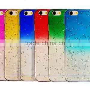 China Supplier 3D Rain Drop Clear Rain Drop Plastic Case For IPhone 6 thumbnail-1